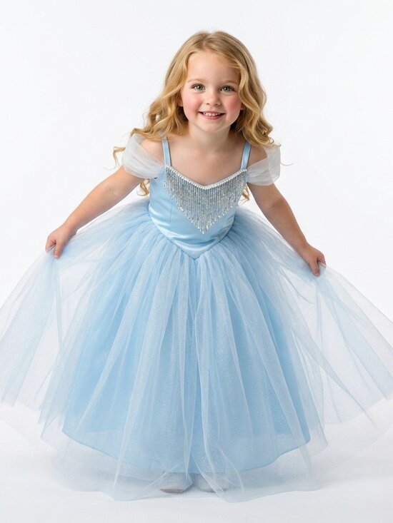 Other - Cinderella Inspired Light Blue Princess Dress Tulle Gown